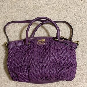 Purple Coach Purse